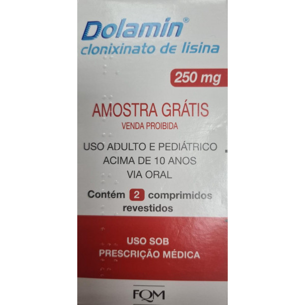 Dolamin - Clonixinato de Lisina 250mg - 2 comprimidos